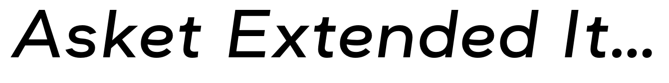 Asket Extended Italic